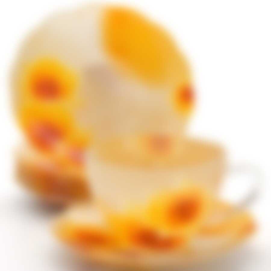 Чайный набор на 6 персон Loraine Orange, 200 мл