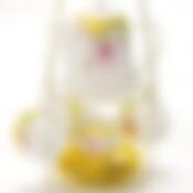 Чайный сервиз на 4 персоны Loraine Цветок желтый, 9 предметов