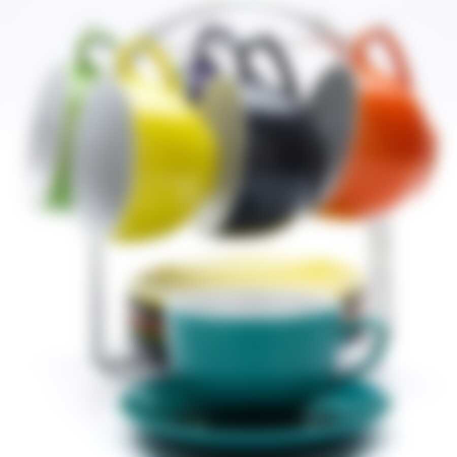 SG-23134"Набор чашек 6 пр. на подставке (250мл)+  6 блюдец LR( х6)"