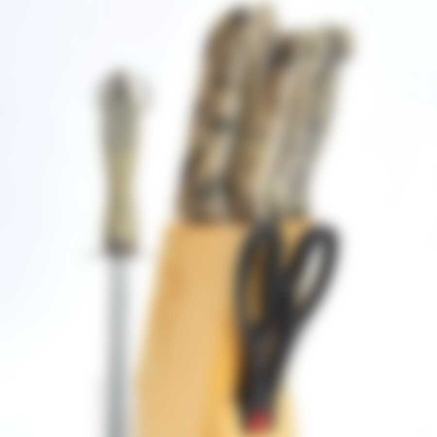 Ножи МВ 8пр перламутровая руч. с мусатом