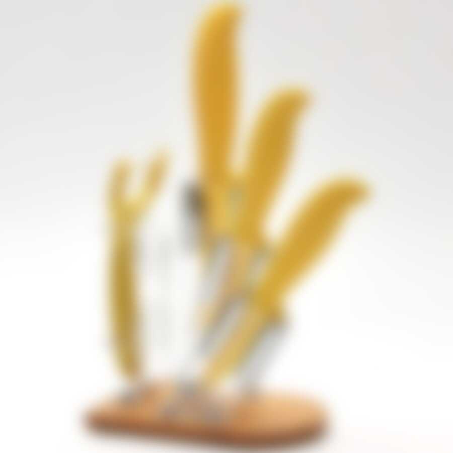 Наб/ножей 3пр с овощерез на подст. КЕРАМ сил/руч МВ