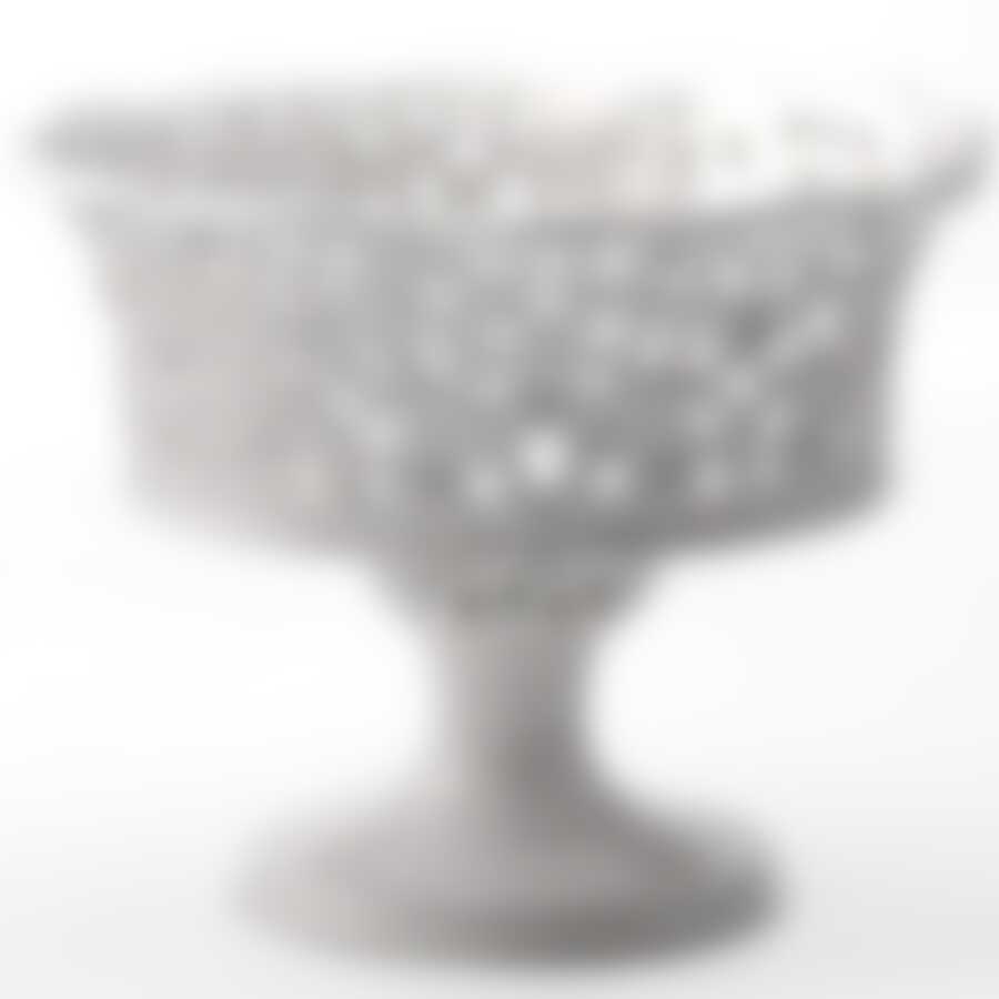 Конфетница ажур с/страз 18х18х14,5см МВ