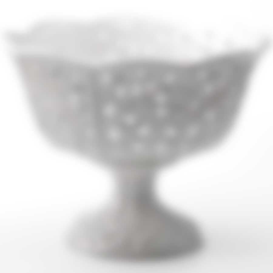 Конфетница ажур с/страз 19х19х15,5см МВ