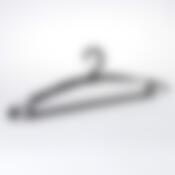 Вешалка с поворотным крючком (низким) р.48-50 черная