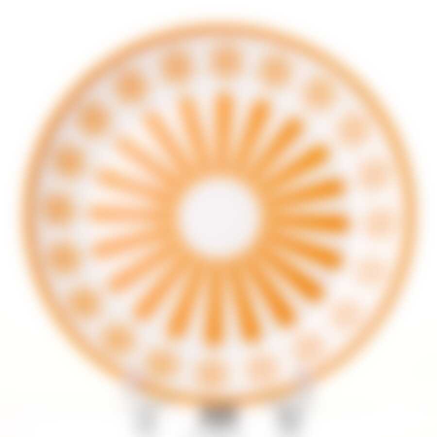 Тарелка большая Валенсия d=190 мм (оранж.-бел.)