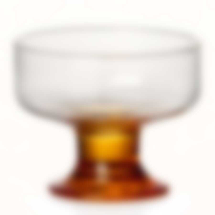 Ваза для мороженого Pasabahce IceVille, объем 250 мл (ножка оранжевая)