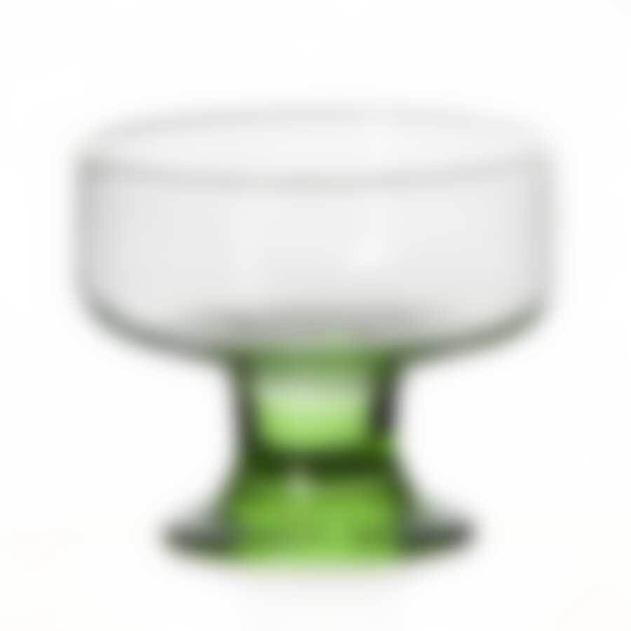 Ваза для мороженого Pasabahce IceVille, объем 250 мл (ножка зеленая)