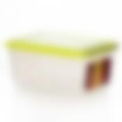 Емкость для продуктов прямоугольная 1,2 л (салатовый)