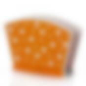 Салфетница "Горошек" (бел.-оранж.)