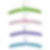 Вешалка-плечики "Текстиль" 4 цв. NEW