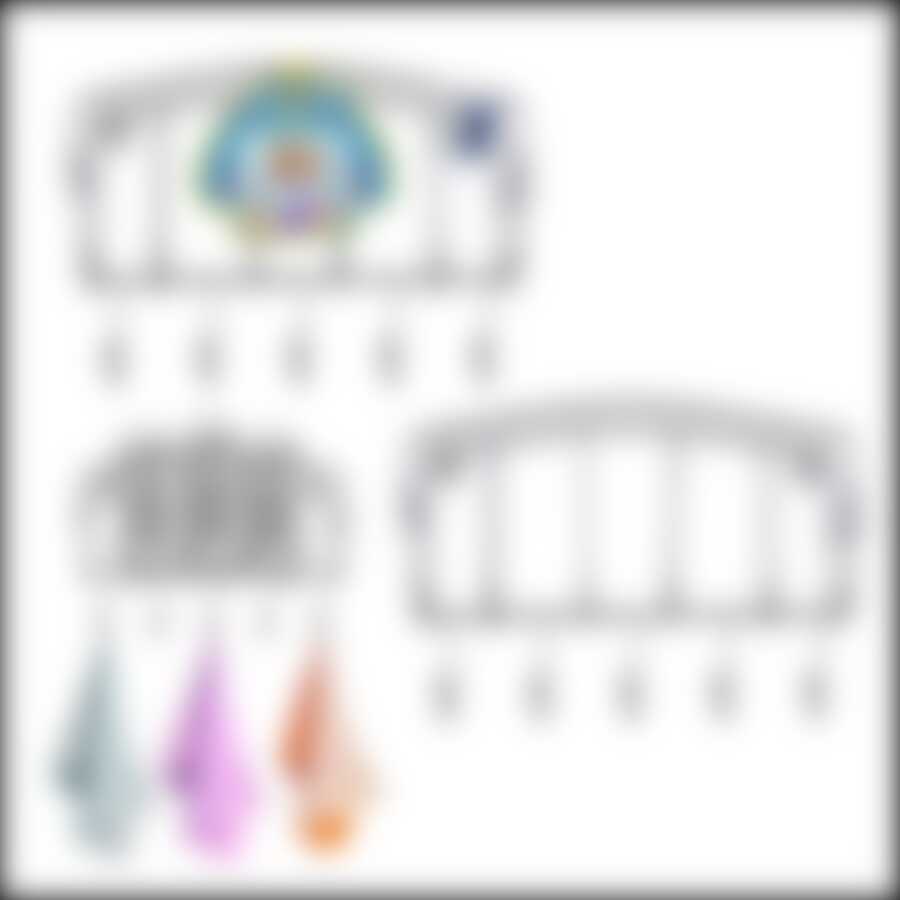 Полочка стальная с 5 крючками 