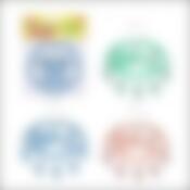 Вешалка с 8 прищепками (цветок) d=16 см 3цв