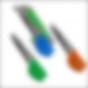 Щипцы для мяса и спагетти Мультидом, длина 22 см (цвета в ассортименте)