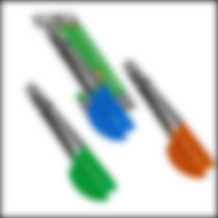 Щипцы для мяса и спагетти Мультидом, длина 22 см (цвета в ассортименте)