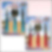 Набор столовых приборов "Пикник", 4 предмета (цвета в ассортименте)