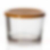 Банка малая бейзик 220 мл с оранжевой крышкой