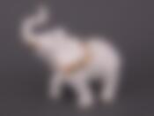 Сувенир "СЛОН БЕЛЫЙ" высота 12 см, диаметр 13 см крас.карт.уп