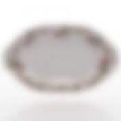 Блюдо овальное Czech Gold Hands "Шиповник", длина 20 см