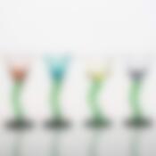 Набор фужеров для мартини 4 шт Kvetna Цветы, 190 мл