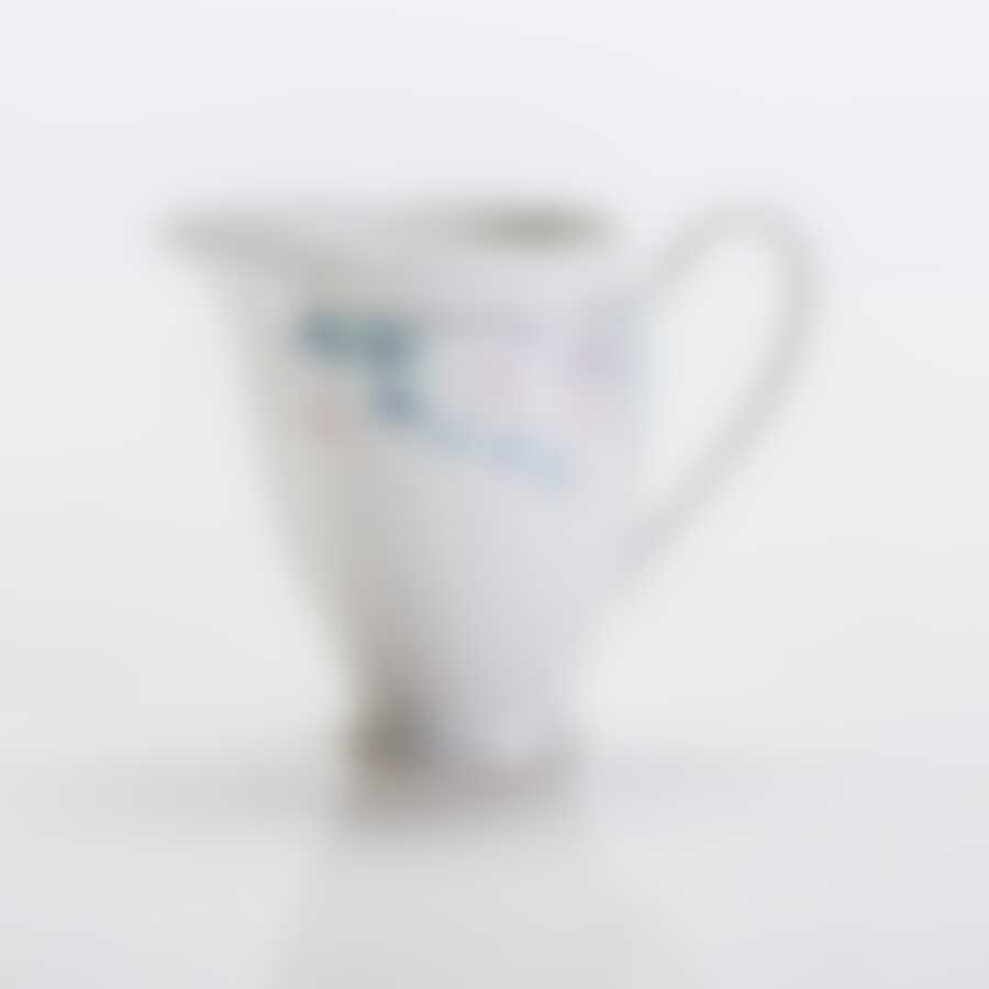 Молочник Czech Gold Hands "Голубая Роза", 200 мл