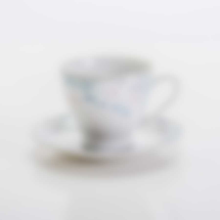 Кофейная пара 150мл*1 "Голубая роза"