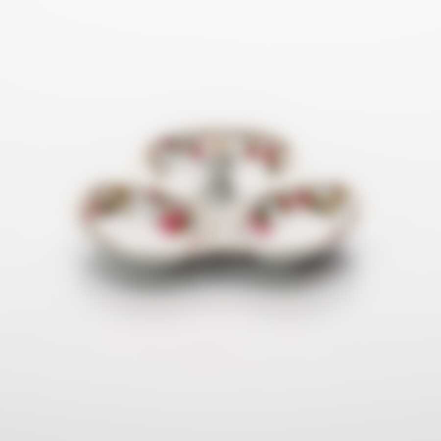 Менажница 3 части С "Шиповник", D=15,5 см