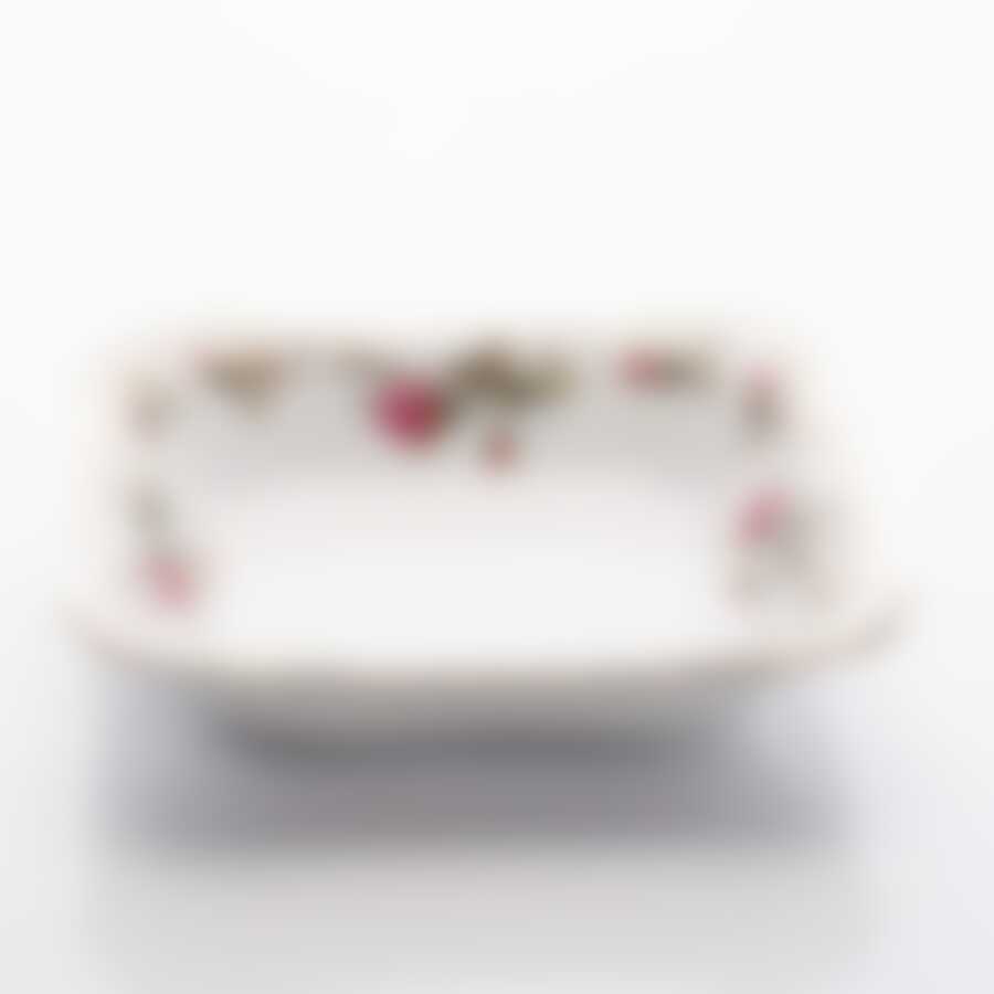 Салатник Czech Gold Hands квадратный 21см "Шиповник", D=21 см