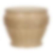 Кашпо для цветов "КРЕТЕНС" персиковое глянец диаметр 29 см высота 24 см