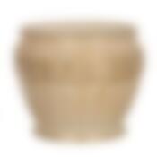 Кашпо для цветов "КРЕТЕНС" персиковое глянец диаметр 24 см высота 21 см