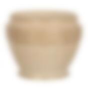 Кашпо для цветов "КРЕТЕНС" персиковое глянец диаметр 20 см высота 18 см