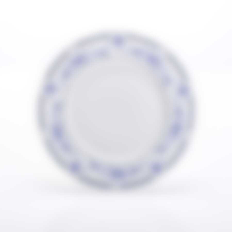 Тарелка столовая мелкая Czech Gold Hands Blue Chintz, D=25 см