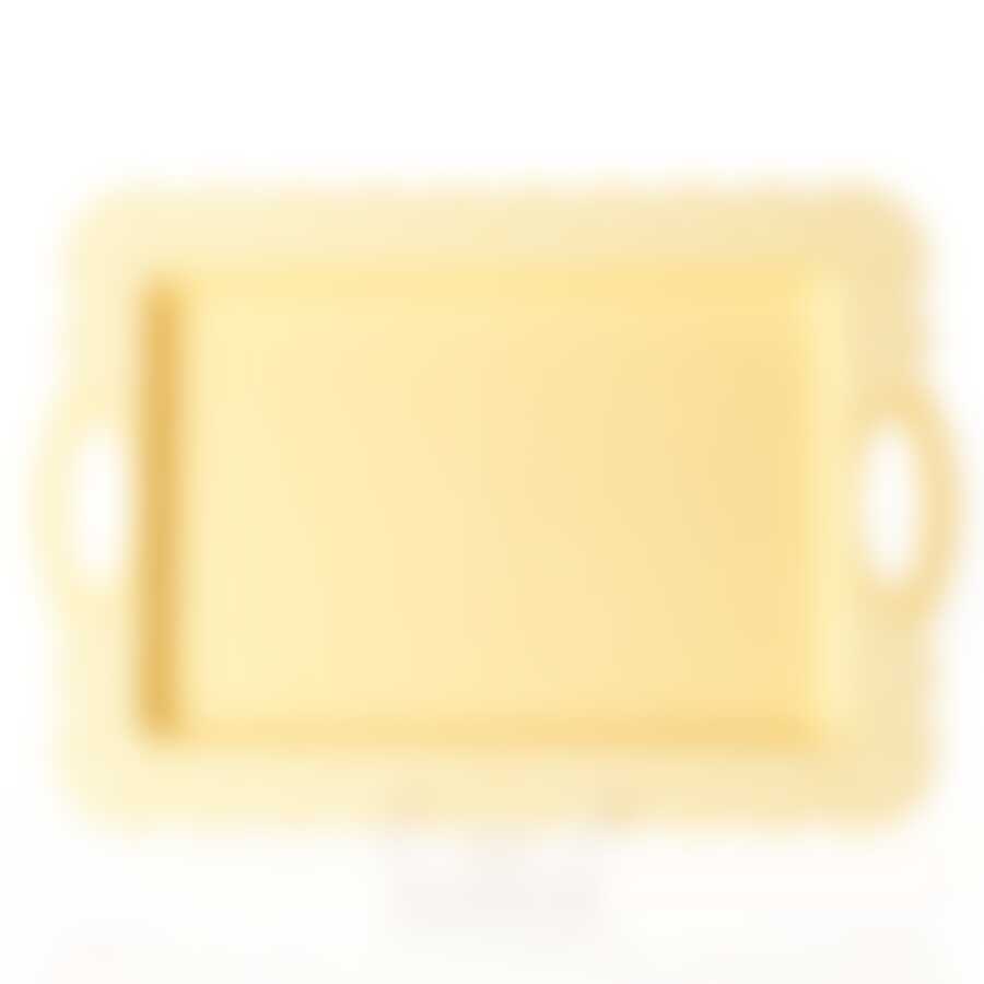 Поднос Ажур 30,5*43 см (банановый)