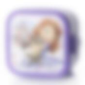 Контейнер Idea "Disney. Минни Маус", 2 секции (лиловый)