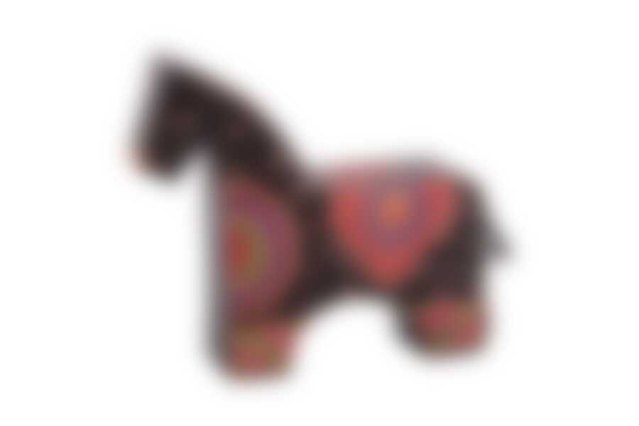 Копилка кожаная "ЛОШАДКА" 19*16,5 см