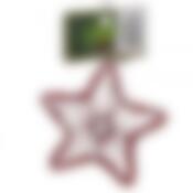 Новогоднее украшение "Звезда/ Ангел/ Колокольчик" 10см в дисплее  (1 шт)