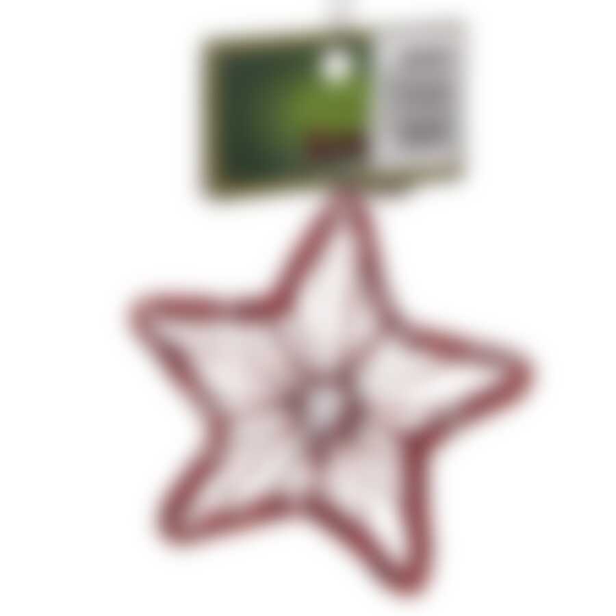 Новогоднее украшение "Звезда/ Ангел/ Колокольчик" 10см в дисплее  (1 шт)