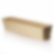 Балконный ящик с поддоном 800 мм Алиция (белая глина)