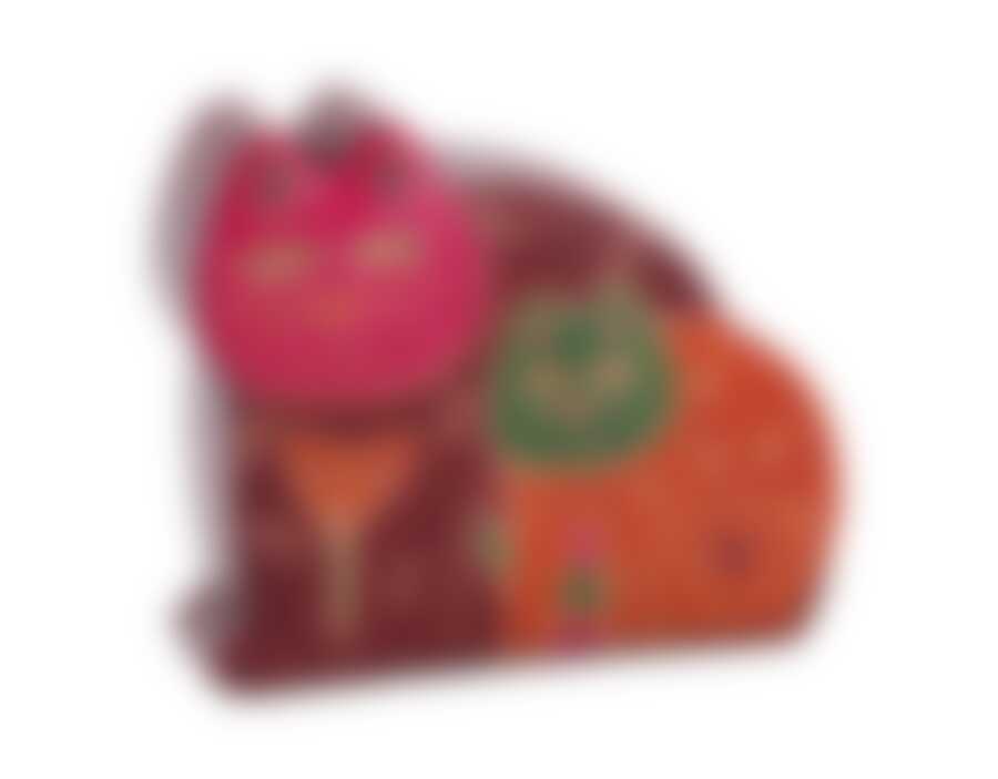 Копилка кожаная "КОШАЧЬЯ СЕМЬЯ" 14*12 см