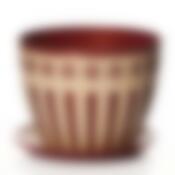 Горшок цветочный с поддоном Валенсия 1,7 л (мед. - беж.)