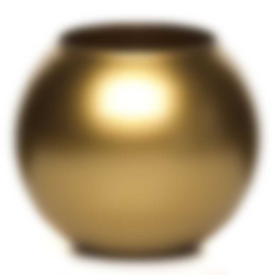 Ваза Pasabahce Workshop "Flora"  Gold, диаметр 8 см