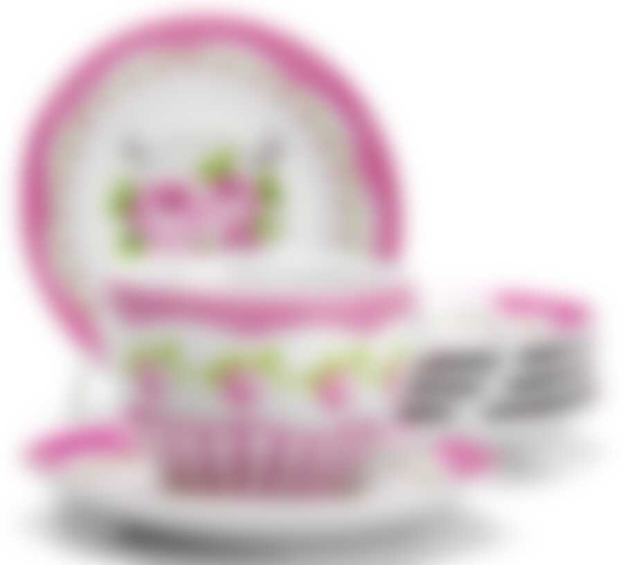 Чайный набор на 6 персон Loraine Цветы, 220 мл