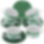 Чайный набор на 6 персон Loraine Зеленый горошек, 220 мл