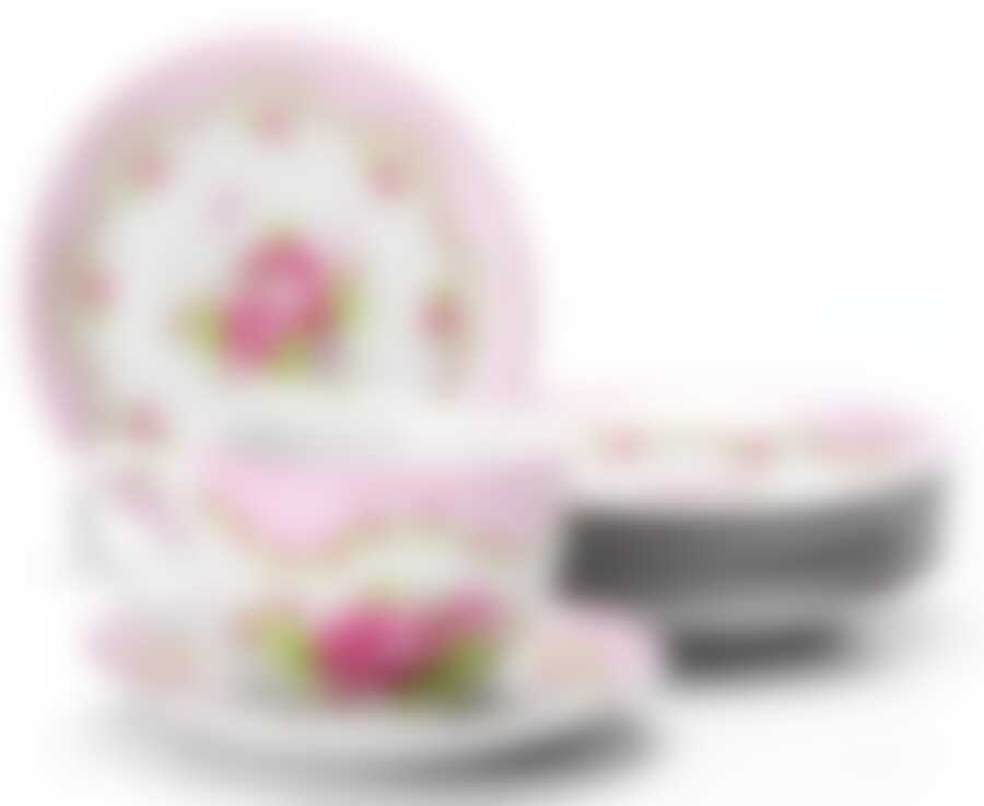 Чайный набор на 6 персон Loraine Цветы, 220 мл