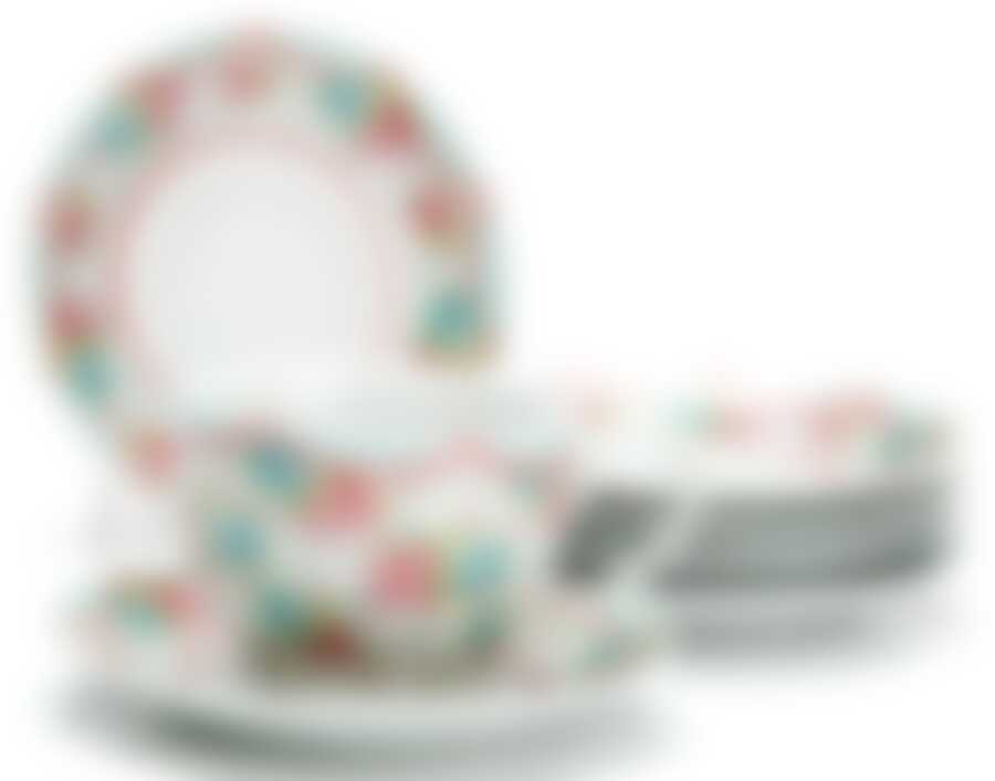 Чайный набор на 6 персон Loraine Цветы, 220 мл