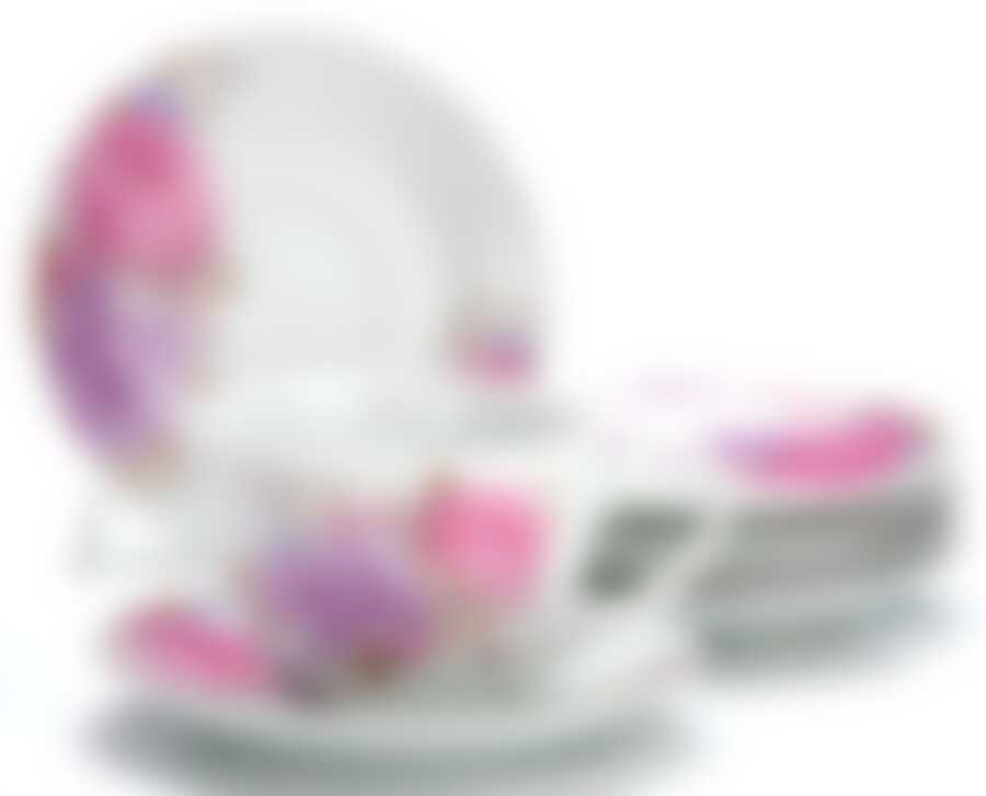 Чайный набор на 6 персон Loraine Цветы, 220 мл