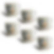 Чайный набор на 6 персон Mayer&Boch Сердце Цветы, 220 мл