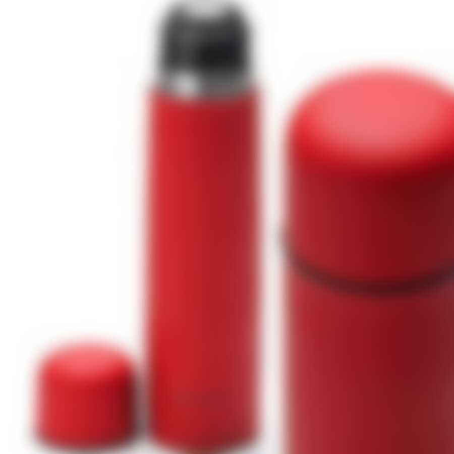 Термос красный нерж 750мл мет/колба МВ (х24) 25890