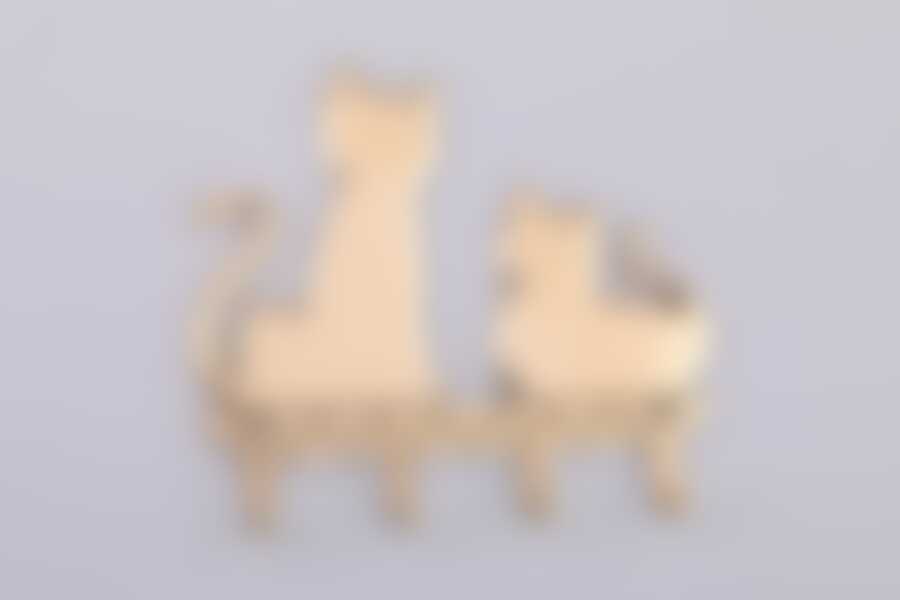 Вешалка настенная "КОТЯТА" 120*10,5 см