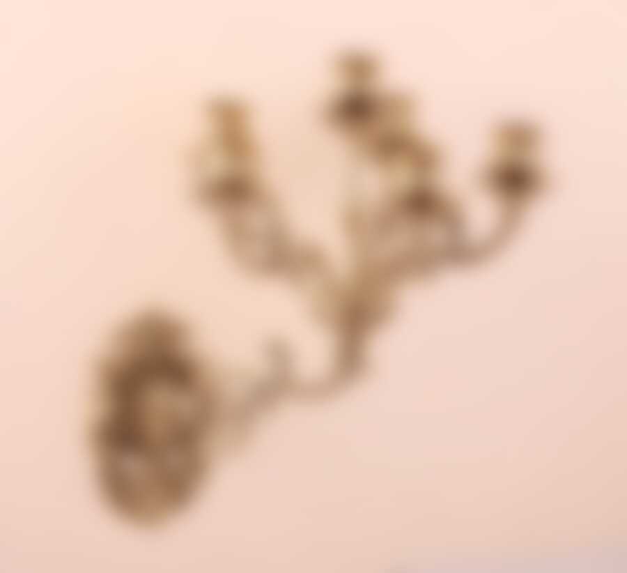 Подсвечник 6-ти рожковый настенный высота 23 см