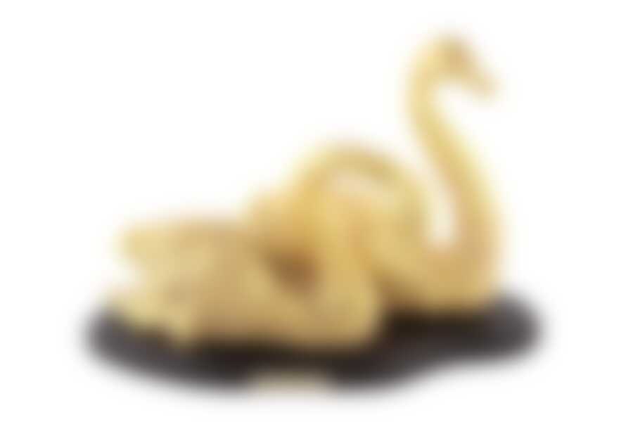 Фигурка "ПАРА ЛЕБЕДЕЙ" золото, высота 29 см длина 43 см